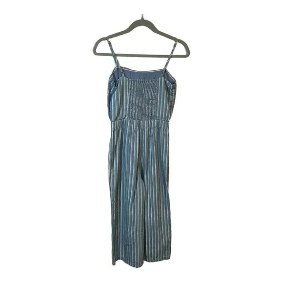 Sugar + Lips jumpsuit size XS spaghetti stripes, smocking EUC - Picture 6 of 12